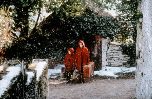 Mama y niña, viajando. Chocolat (2000). 